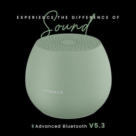 Hammer Drop 5 W Bluetooth Speaker, Green-6