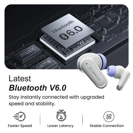 Hammer TWS Airflow Neo Earbuds, Grey-5