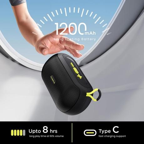 Hammer Wave 10 W Bluetooth Speaker, Black-4