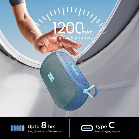 Hammer Wave 10 W Bluetooth Speaker, Blue-4