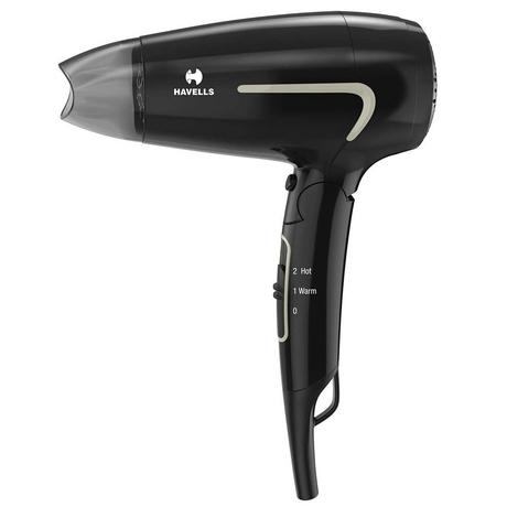 Havells 1600 Watts Hair Dryer, 3 Heat Settings, Heat Balance Technology, Cool Shot Button, HD3181, Black-0