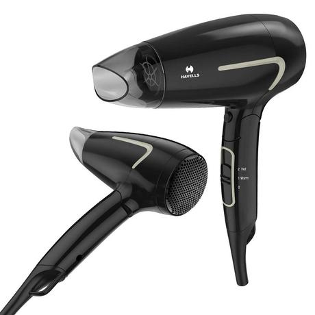 Havells 1600 Watts Hair Dryer, 3 Heat Settings, Heat Balance Technology, Cool Shot Button, HD3181, Black-1