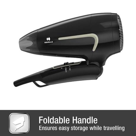 Havells 1600 Watts Hair Dryer, 3 Heat Settings, Heat Balance Technology, Cool Shot Button, HD3181, Black-2