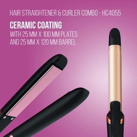 HAVELLS HC4055 Hair Straightens and Curler Combo, Black-3
