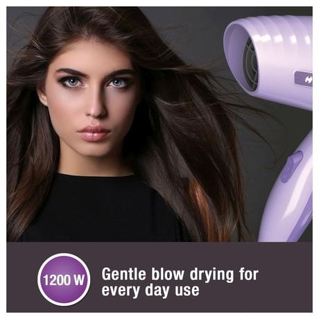 Havells 1200 Watts, Hair Dryer, 2 Heat Settings, 2 Speed Settings, HD1902, Lavender-4