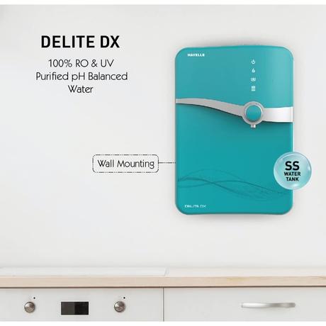 Havells Delite DX 6.5 L RO + UV Water Purifier, Blue-2