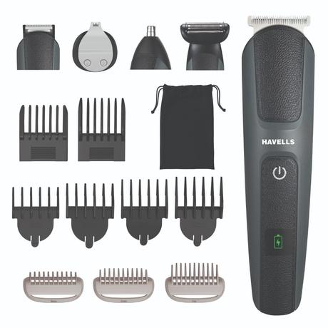 Havells 15-in-1 IPX7 Grooming Kit, 120 Mins Run-time, GS8714-1