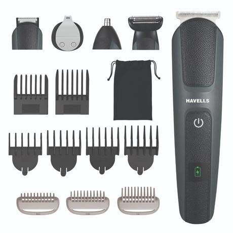 Havells 15-in-1 IPX7 Grooming Kit, 120 Mins Run-time, GS8714-1