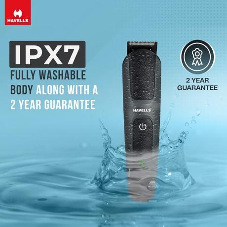 Havells 15-in-1 IPX7 Grooming Kit, 120 Mins Run-time, GS8714-8