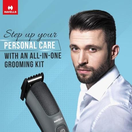 Havells 15-in-1 IPX7 Grooming Kit, 120 Mins Run-time, GS8714-9