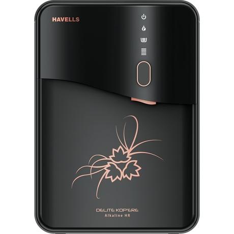 Havells Delite Kopere 6.5 L RO + UV + Alkaline + HR Water Purifier, Black-0