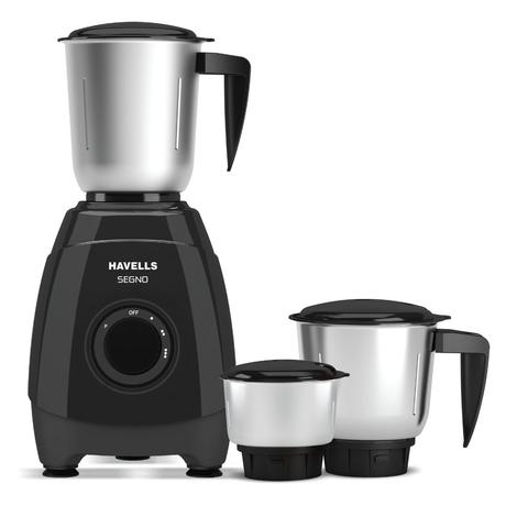 Havells Segno Plus, 550 Watts Mixer with 3 Jar, Black-0