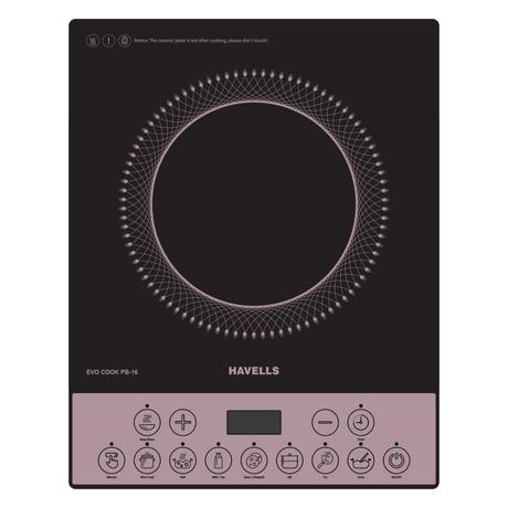 Havells Evo Cook PB-16 1600 Watts Induction Cooktop, Black-0