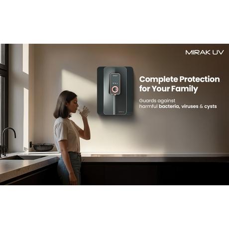Havells Mirak 6 L RO + UV + Alkaline Water Purifier, Black-1