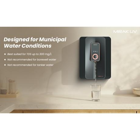 Havells Mirak 6 L RO + UV + Alkaline Water Purifier, Black-2
