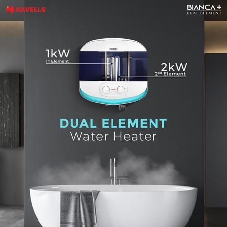 Havells Bianca Plus 25 L 5-Star Storage Geyser with Feroglas Tank, Incoloy Heating Element, Whirlflow Technology & Shock-Safe Plug-4
