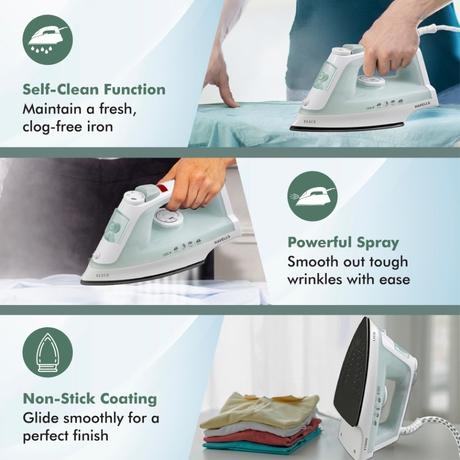 Havells Elece Steam Iron 1200 W, Pista Green-2