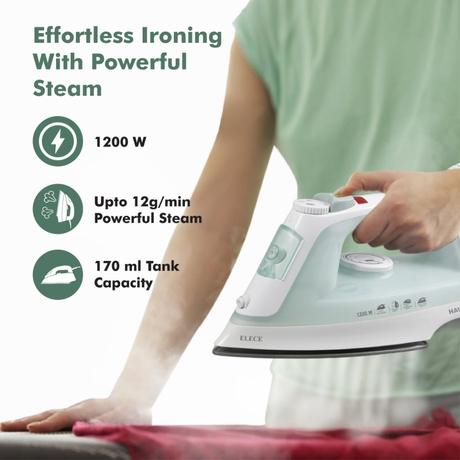 Havells Elece Steam Iron 1200 W, Pista Green-6