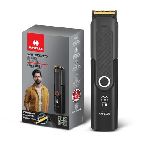 Havells Titanium BT8888 IPX7 Beard Trimmer, Black-1