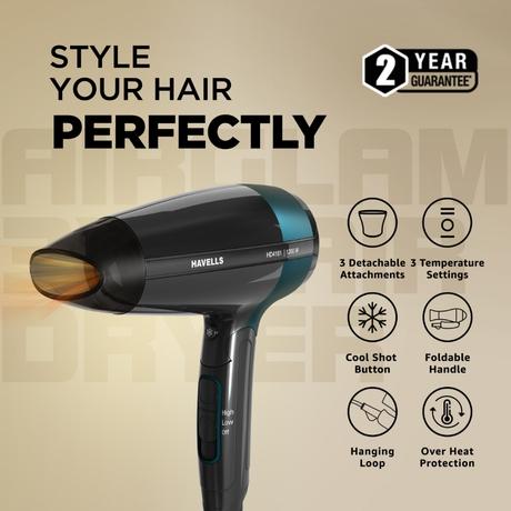 Havells 3-in-1 HD4161 1200 W Hair Dryer-6