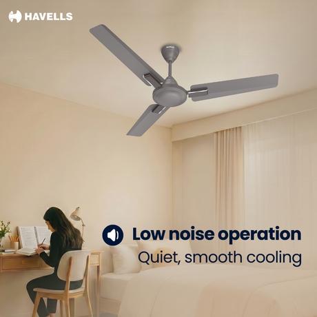 Havells Thrill Decor 120 cm (1200 mm) Ceiling Fan, Stone Grey-4