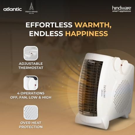 Hindware Peppi 2000 W Fan Room Heater, White-1