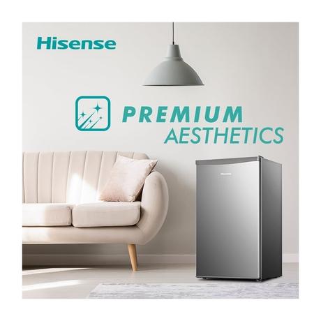 Hisense 93L 1 Star Direct Cool Mini Bar Refrigerator (RR120D4ASB1 Silver)-10