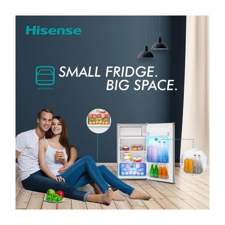 Hisense 93L 1 Star Direct Cool Mini Bar Refrigerator (RR120D4ASB1 Silver)-4