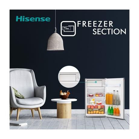 Hisense 93L 1 Star Direct Cool Mini Bar Refrigerator (RR120D4ASB1 Silver)-5