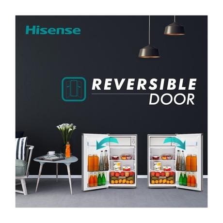 Hisense 93L 1 Star Direct Cool Mini Bar Refrigerator (RR120D4ASB1 Silver)-8
