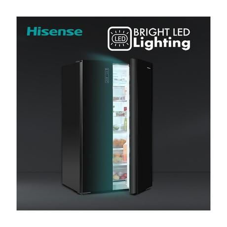 Buy Hisense 690 litres Side-by-Side Refrigerator, Black Glass