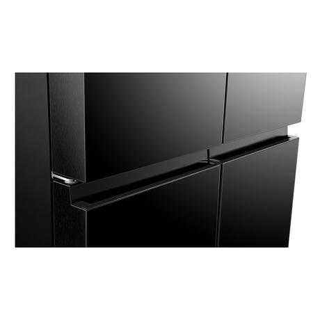 HISENSE 670 litres Four Door Refrigerator with Durable Inverter Technology, Black, RQ670N4SBU-6