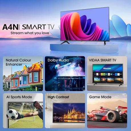 Hisense 101.6 cm (40 inches) Full HD Smart Certified LED TV, 40A4N, Black-8
