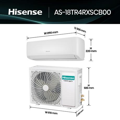 Hisense IntelliCool 1.5 Ton 3 Star Inverter Split AC, AS-18TR4RXSCB00-14