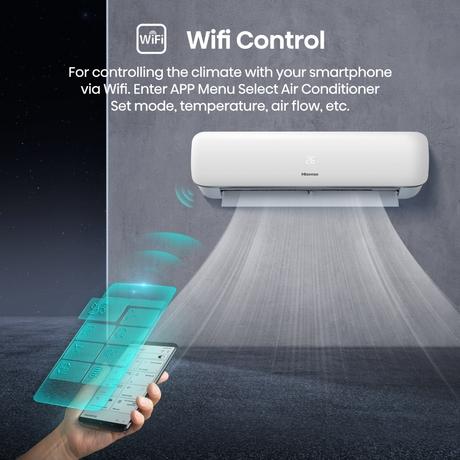Hisense IntelliCool Pro 1.5 Ton 3 Star Inverter Split AC, AS-18TW4RXSKG02-14