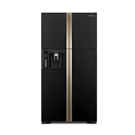 Buy Hitachi 638 litres Side-by-Side Refrigerator, Glass Black Big