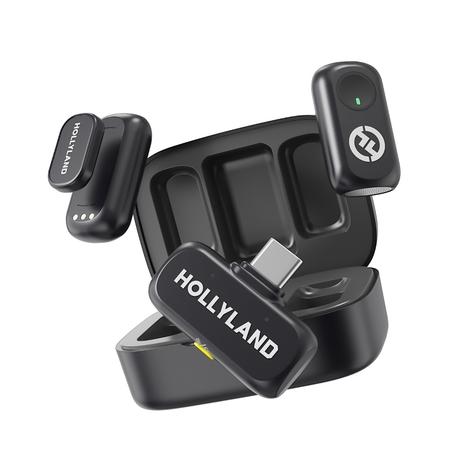 Hollyland Lark A1 Duo Wireless Microphone, Black-0