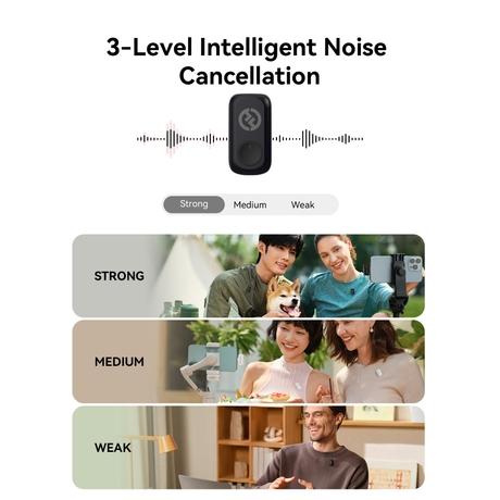 Hollyland Lark A1 Mini Duo(Type -C) Wireless Microphone, Black-2