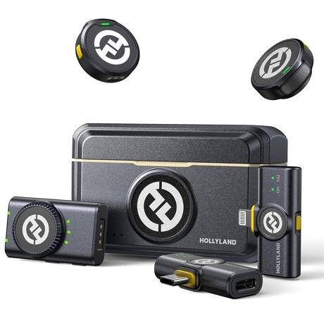 Hollyland Lark M2 Combo Wireless Microphone, Black-0