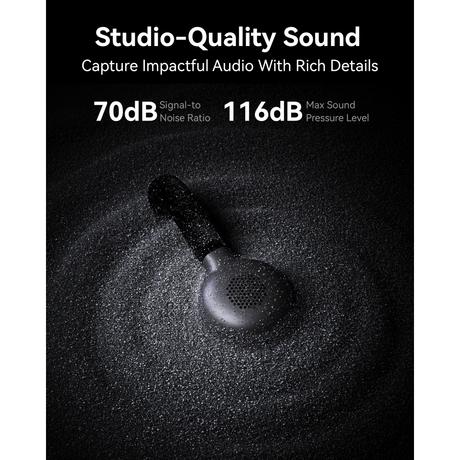 Hollyland Lark M2S Combo Mini Wireless Microphone, Black-3
