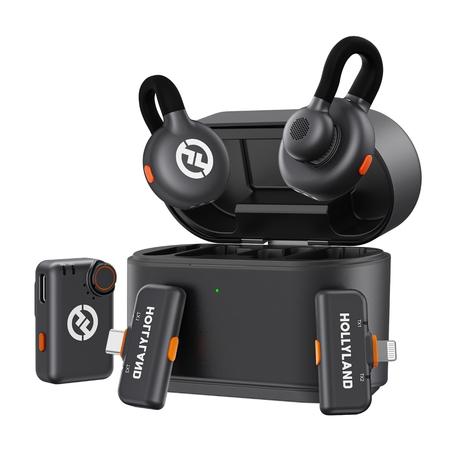 Hollyland Lark M2S Ultimate Combo Wireless Microphone, Black-0