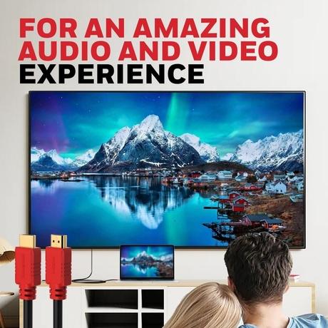 Honeywell 3 Meter High Speed HDMI 1.4 Cable with Ethernet HDMI Connector, Black-4