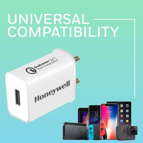 Honeywell Zest Charger Quick Charger 3.0, White,CHGWHT-2