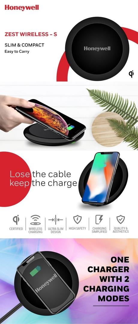 Honeywell Zest Wireless, Black,CHGQI-3