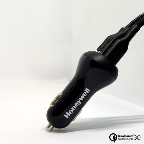 Honeywell CHGCLAPDQC36W Micro CLA 36W PD Smart Car Charger with Type C Cable, Black-1