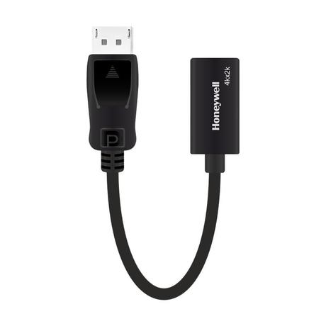 Honeywell Display Port to HDMI Adapter, 4K 3D Resolution with Surround Sound Audio Support, Male-Female Adapter, Compatible with LED Displays, Laptop, Gaming Console, Projector- Black-0