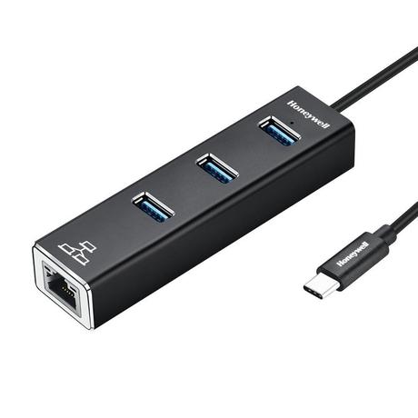 Honeywell 4-in-1 Type C 3.1 to USB 3.0 with RJ45 Gigabit Ethernet Adapter, 3x3.0 USB Ports Transfer Speed 5Gbps, 1Gbps Bandwidth, Universally Compatible with all Type C MacBooks, laptops, PCs, Tablets-2