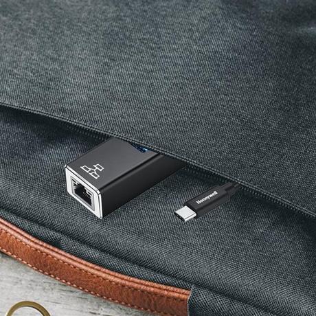 Honeywell 4-in-1 Type C 3.1 to USB 3.0 with RJ45 Gigabit Ethernet Adapter, 3x3.0 USB Ports Transfer Speed 5Gbps, 1Gbps Bandwidth, Universally Compatible with all Type C MacBooks, laptops, PCs, Tablets-3