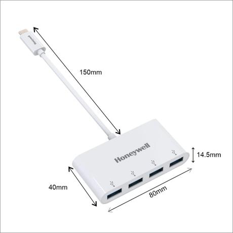 Honeywell Momentum Type C to 4xUSB 3.0 Hub, Super-Fast Transmission Speed 5GBPS, Max Current 900mA per port, Universally Compatible with all Type C- MacBook, Laptop, PC, Printer, Mobiles, Keyboard-5