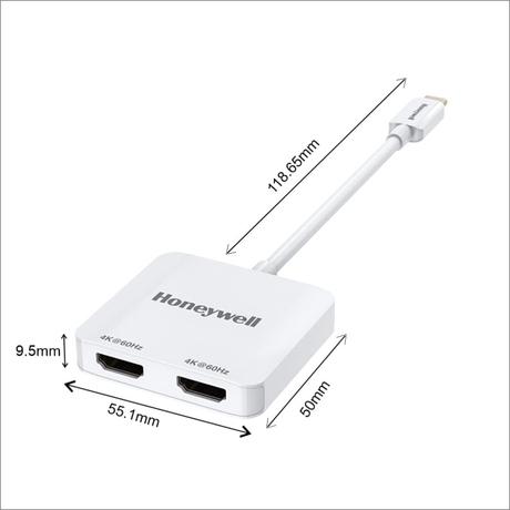 Honeywell Type C to Dual HDMI Adapter-5